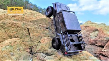 RC Car SCX10 III Jeep JT Gladiator Rocks on the Seashore ASMR 뉴지프 글래디에이터