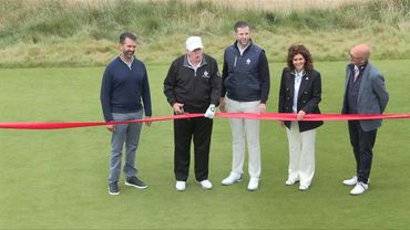 Trump cuts the ribbon to inaugurate new golf course in Scotland | AFP