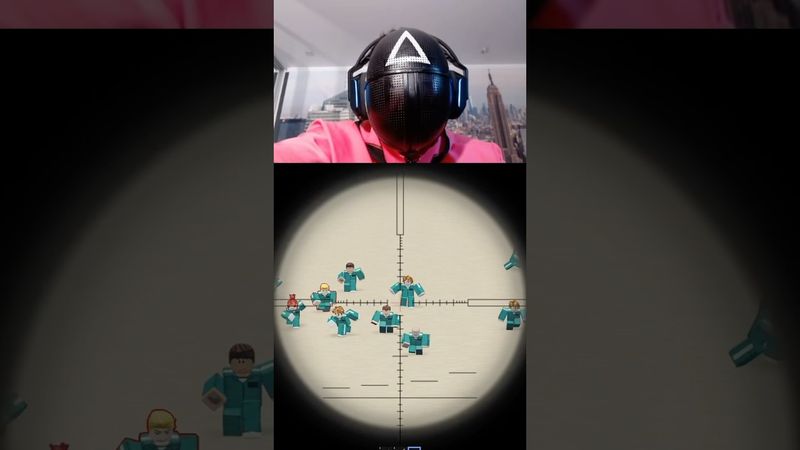 Работаю охранником в игре в кальмара￼ в Roblox ￼ #roblox #squidgame