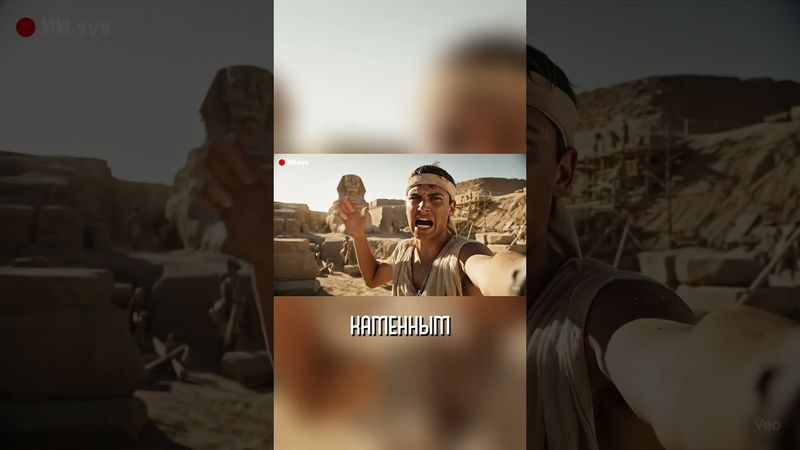 Если бы у строителей пирамид были iPhone #ai #veo3