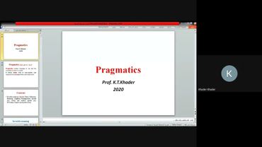 Pragmatics  & Discourse Analysis