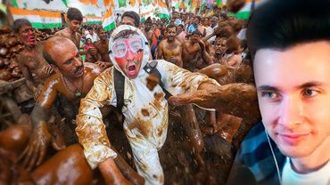 ХЕСУС СМОТРИТ: Внутри индийского фестиваля метания навоза! 🇮🇳💩 | Tyler Oliveira