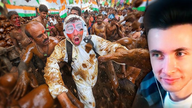 ХЕСУС СМОТРИТ: Внутри индийского фестиваля метания навоза! 🇮🇳💩 | Tyler Oliveira