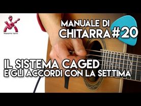 Lezione 20 - il sistema CAGED e gli accordi con la Settima - Manuale completo di Chitarra