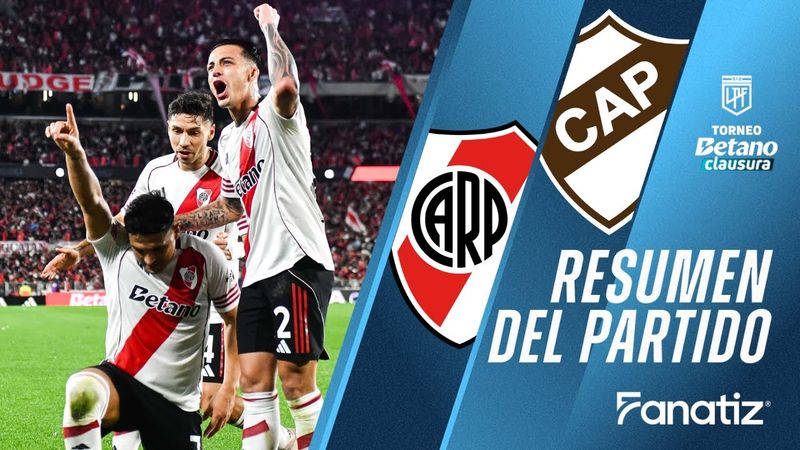 River Plate 3 vs. 1 Platense - Resumen del Partido - #TorneoClausura2025