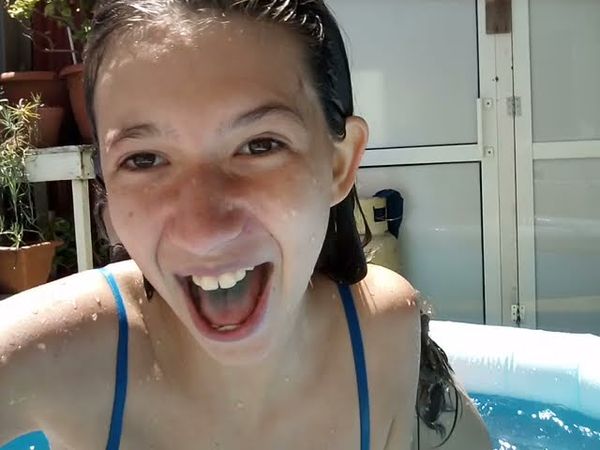 mostrei meu dia na piscina 🏖️☀️