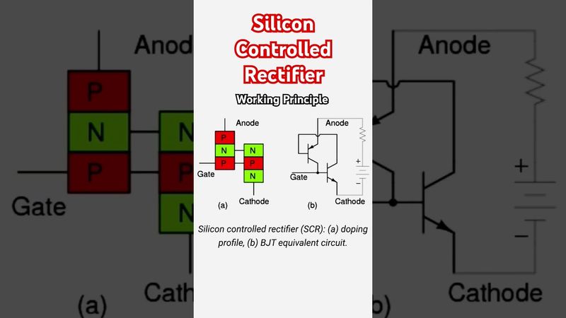 Silicon controlled rectifier SCR #scr #bjt #electronics #electronicseducation