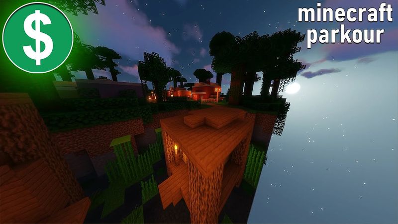 Minecraft Parkour Gameplay No Copyright - Free To Use (4K)