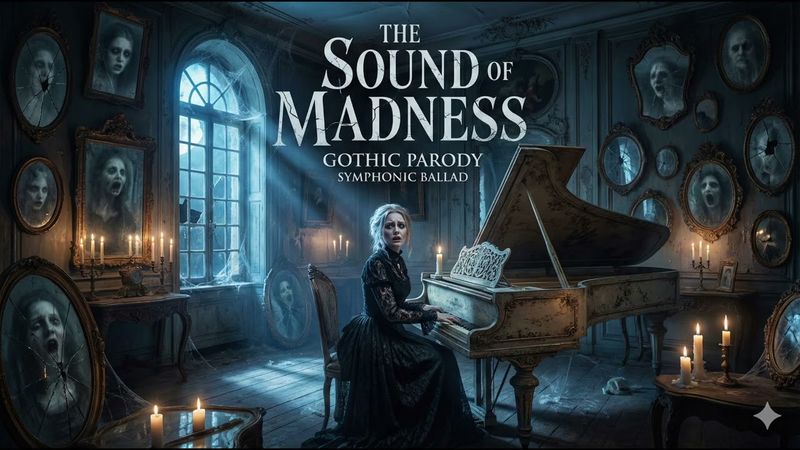 The Sound of Madness - Simon & Garfunkel (SYMPHONIC GOTHIC COVER) | "Dark Parody" - AI Music