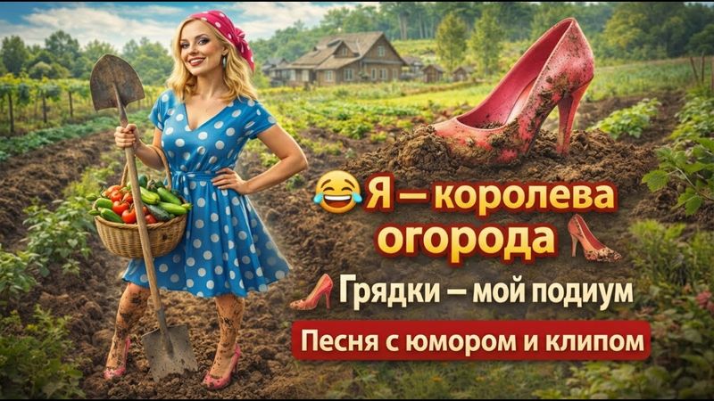 😂🍅 Я — королева огорода | 👠 Грядки — мой подиум | Песня с юмором и клипом