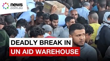 Deadly break in at UN warehouse as aid trickles into Gaza