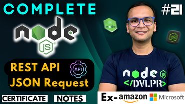 🚀🔥  Lecture 21: RESP API and JSON Requests  | NodeJS Complete Course ❤️ in Hindi | Notes
