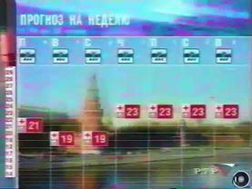 Прогноз погоды в программе "Вести-Москва. Итоги недели" (РТР, 22.06.2002)