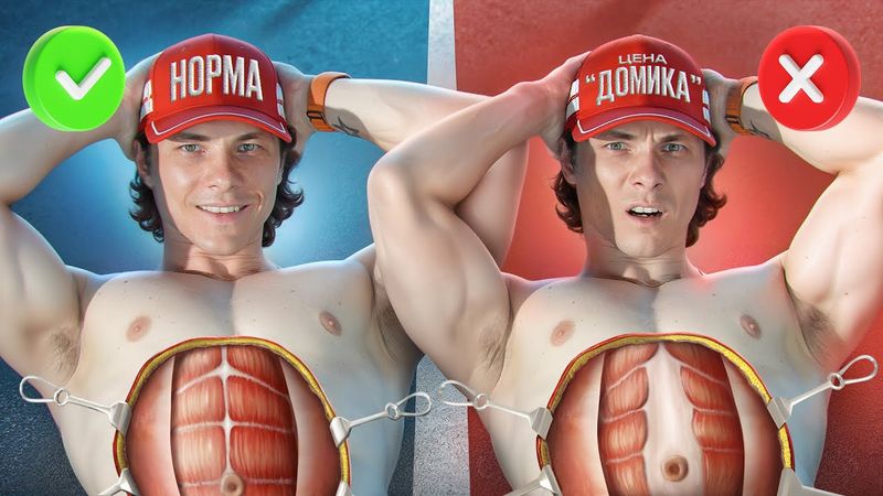 ПЕРЕСТАНЬТЕ КАЧАТЬ ПРЕСС, если у вас "ДОМИК НА ЖИВОТЕ". Урок: ПЛОСКИЙ ЖИВОТ и ПРОФИЛАКТИКА ДИАСТАЗА