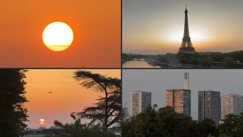 Sun rises over Paris amid soaring temperatures | AFP