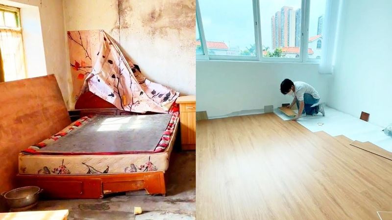 A poor boy rented a two-bedroom apartment for $100 and made a unique decoration