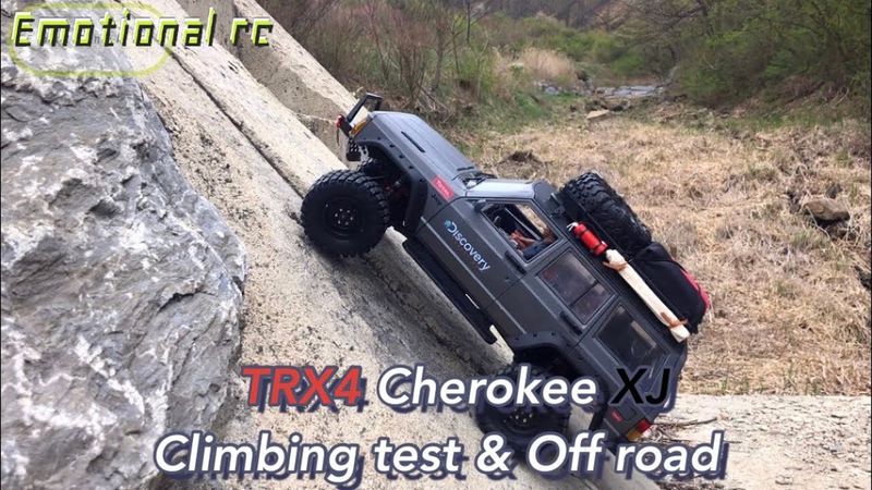 Traxxas TRX4 Jeep Cherokee xj Climbing Test & Just Off-road driving 4X4 Rc car