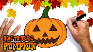 How to Draw Halloween Pumpkin | Drawing Lesson