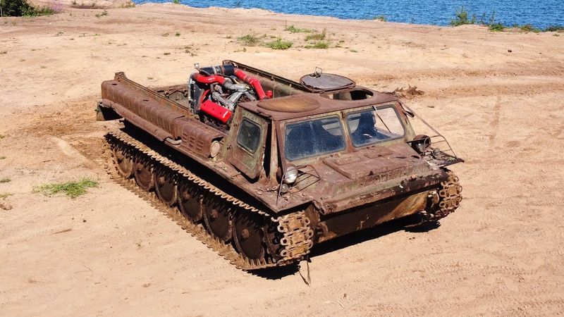 Газ 71 в карьере/ Испытание новой подвески