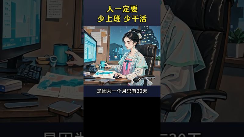 老祖宗的智慧：人一定要少上班少干活，養生之道千年不變！  #正能量 #人生感悟 #老祖宗的智慧 #健康養生