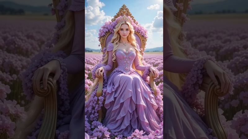 Disney Princesses Reimagined as Queens of Flowers #aiart#disneyai #fashion