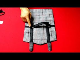 DIY안입는 원피스로 무얼 만들었는지 보세요!깜짝 놀라실 겁니다!/Look what I made out of old dress/ cute mini messenger bag