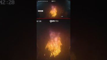 Камери відеоспостереження зафіксували момент, коли у Сеулі чоловік підпалив вагон метро #shorts