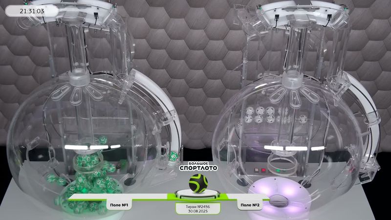 Столото представляет | Лотерея «Большое Спортлото». Тираж № 2456 от 30.08.2025 г.