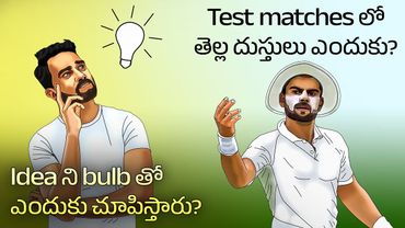Why is a light bulb a symbol for an idea | Why do test matches play in white dress | Telugu Facts