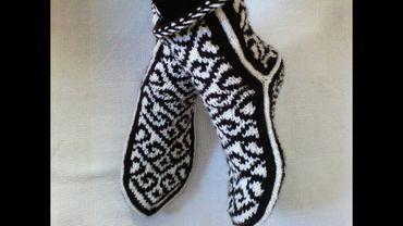 Джурабы вязаные на 5 спицах