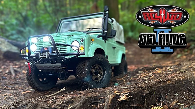 Epic 1/10 Scale RC Defender 90 Off-Roading Adventure in Scenic Forest!