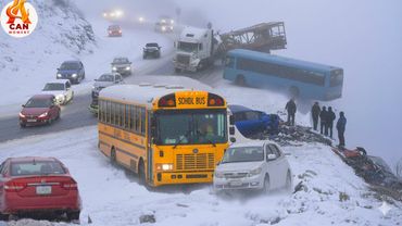 Most Icy Road Madness Caught on Camera - 1 Hour Winter Chaos #39