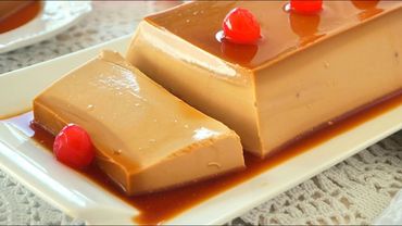 Flan de café fácil y rápido. Sin huevos, sin horno.