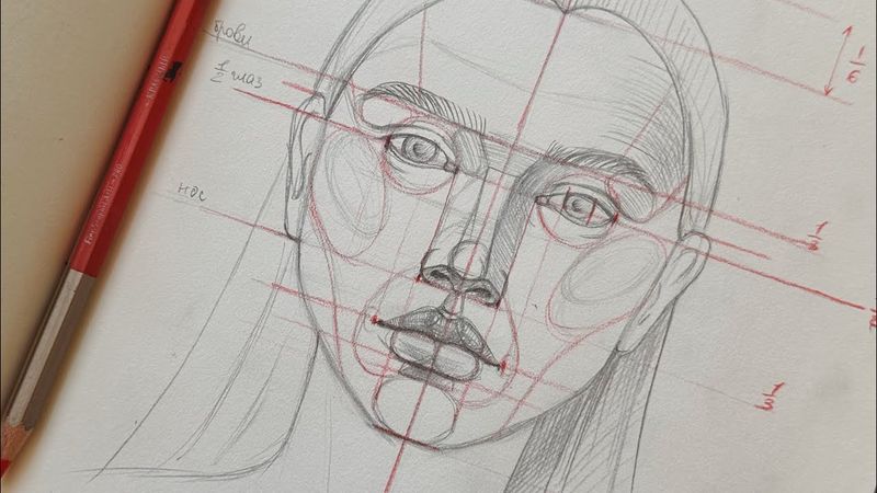 Как нарисовать портрет? Простая схема рисования лица человека. Пошаговые объяснения