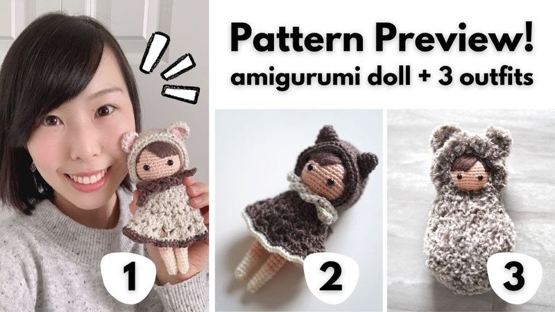Mori Girl Doll · Crochet Pattern Preview (Free Amigurumi Human Girl Body Base DIY Tutorial!)