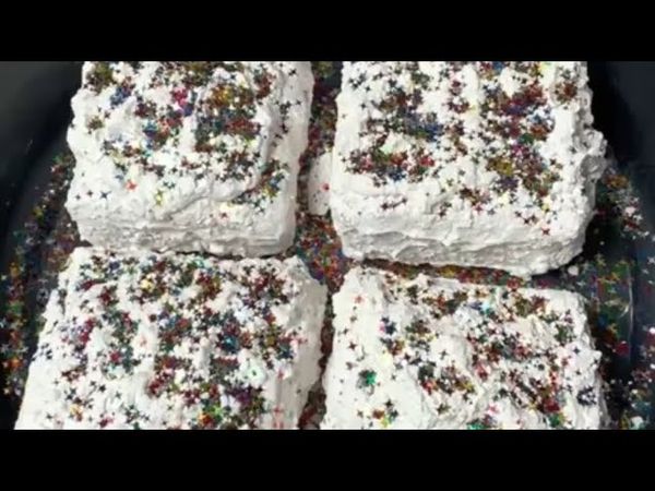 Thick White Glittery Pasted Chalk Blocks