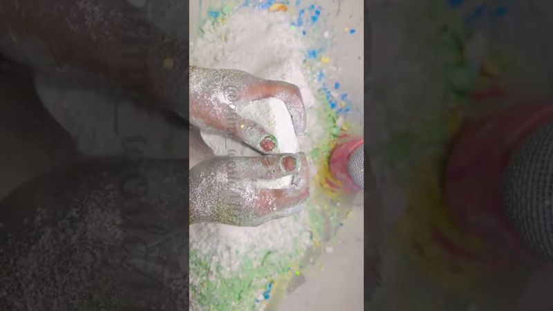 Homemade ones #relax #crushingtime #oddlysatisfying #crunchycrumbles #sandmentcrushing #satisfying