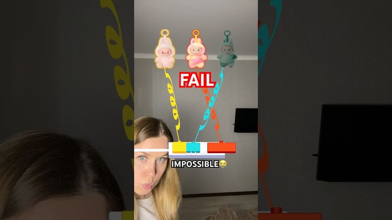 Labubu Charging Challenge🔋IMPOSSIBLE😭#shorts