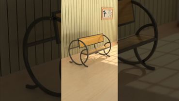 Iron solid wood multifunctional bench table #interiordesign #furnituredesign #home