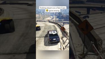 Trolling players as a fake Cops 🤣 #gtaviral #gtaonline #gta5online #gtacars #gta5 #shorts