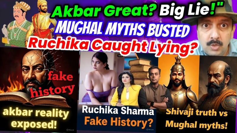 Akbar Reality Exposed | Ruchika Sharma Fake History | Shivaji Maharaj Controversy | Mughal Myths