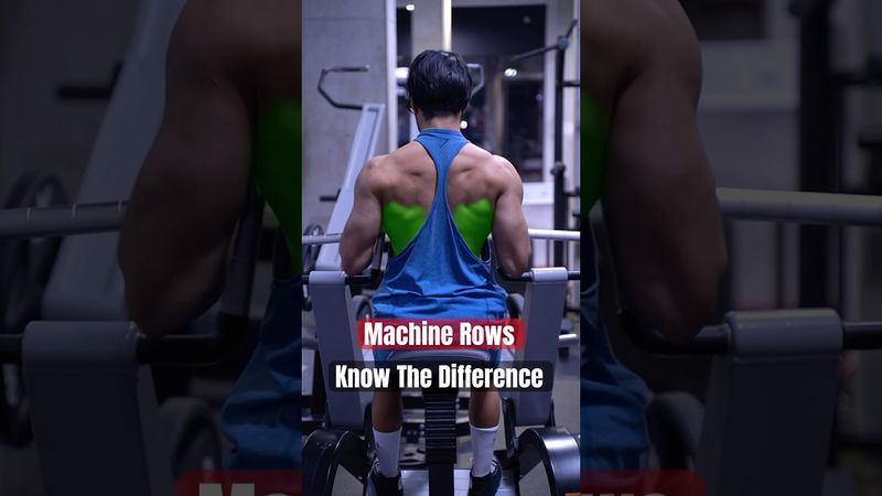 Machine Rows: Know The Difference ⚠️ #back