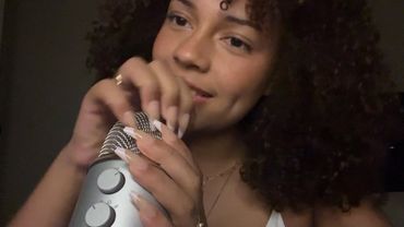 ASMR bare mic scratching & tapping, gripping, and cupped up-close whispers