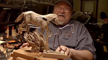 PRAIRIE WIND   Mounting the Armature for the Lead Horse