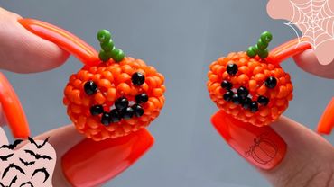 🎃 Cara membuat labu manik-manik 3D. Tutorial langkah demi langkah