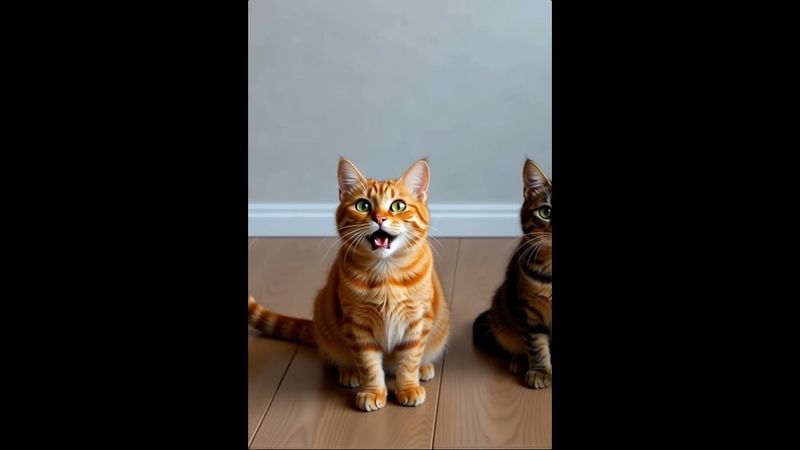 Три кота (Песня сестры - Выйду ночью в кухню с котом) - short