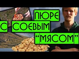 Пюре с соевым "мясом"