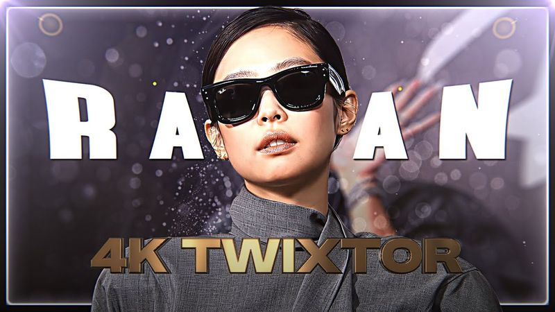 Blackpink JENNIE- Rayban Photoshoot 4k Twixtor Clips For Editing
