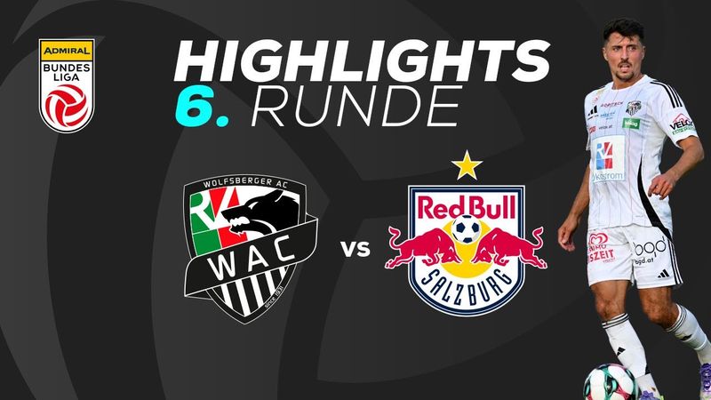 RZ Pellets WAC - FC Red Bull Salzburg 6. Runde ADMIRAL Bundesliga 2025/26