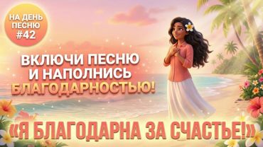 НА ДЕНЬ ПЕСНЮ #42 | РАДОСТНАЯ ПЕСНЯ-АФФИРМАЦИЯ НА БЛАГОДАРНОСТЬ | «Я Благодарна За Счастье!» 🌴☀️